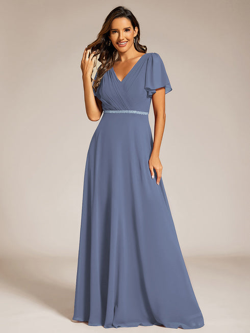 elegant-midi-length-ruffles-sleeves-chiffon-dresses-empire-waist-evening-dresses-with-belt-ee11981