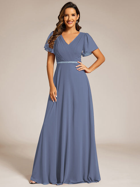 elegant-midi-length-ruffles-sleeves-chiffon-dresses-empire-waist-evening-dresses-with-belt-ee11981