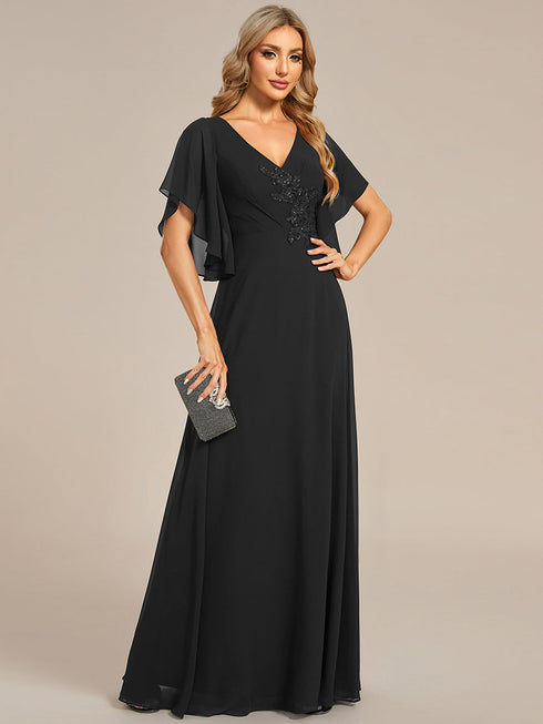 maxi-long-chiffon-floral-embroidery-wholesale-evening-dresses-with-short-sleeves-em02033-1