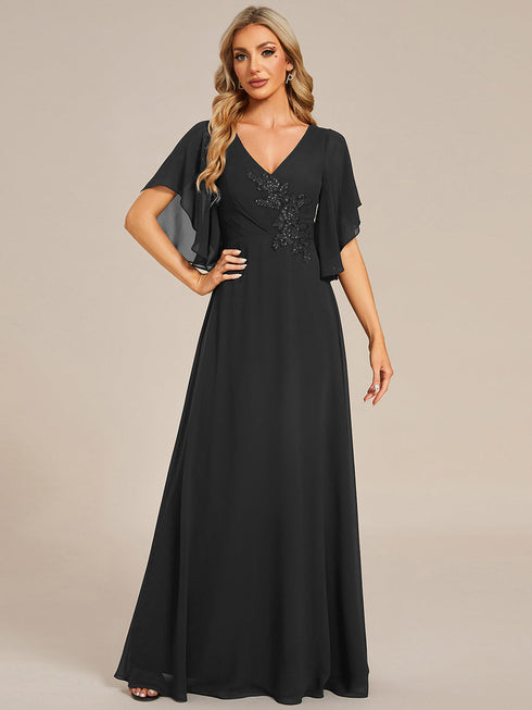 maxi-long-chiffon-floral-embroidery-wholesale-evening-dresses-with-short-sleeves-em02033-1