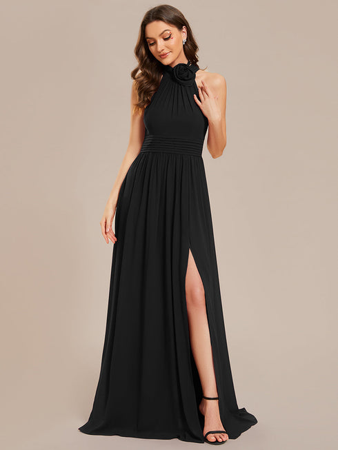 wholesale-chiffon-halter-neckline-sleeveless-evening-dresses-es02014