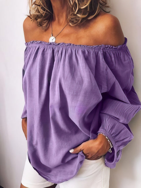 womens-t-shirts-one-shoulder-elastic-pleated-long-sleeve-t-shirts