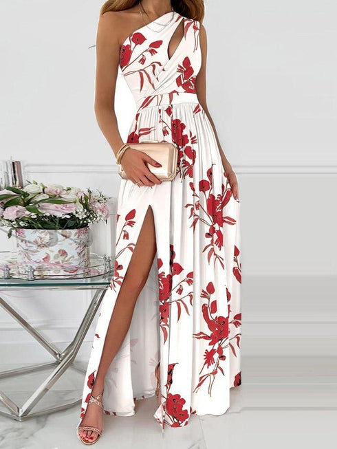 one-shoulder-hollow-high-slit-print-maxi-dress