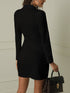 v-neck-double-breasted-slim-solid-coat-dress