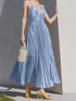 womens-dresses-solid-strap-v-neck-pleated-maxi-dress