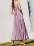 womens-dresses-solid-strap-v-neck-pleated-maxi-dress
