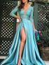 womens-dresses-bronzing-v-neck-banquet-slit-evening-dress