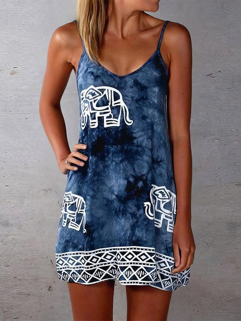 tie-dye-elephant-print-sleeveless-skirt