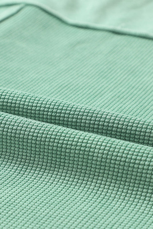 Simple Long Sleeve V-Neck Button Lapel Blouse