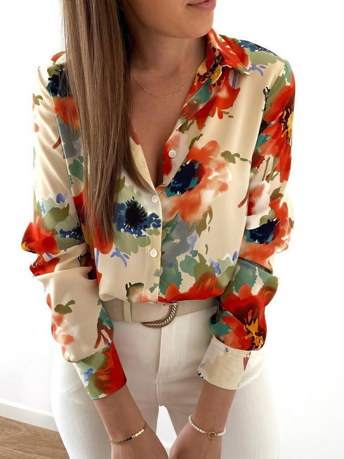womens-blouses-ink-flower-lapel-long-sleeve-blouse