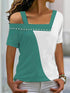 womens-t-shirts-irregular-neck-contrast-color-short-sleeve-t-shirt