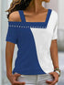 womens-t-shirts-irregular-neck-contrast-color-short-sleeve-t-shirt