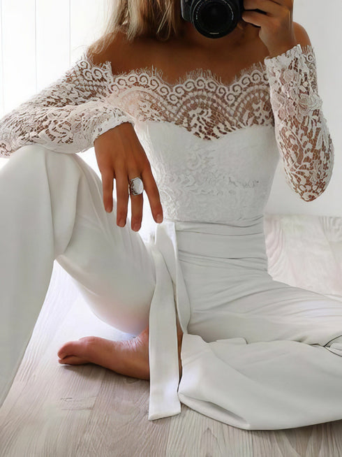 womens-jumpsuits-one-word-collar-lace-panel-long-sleeve-jumpsuit