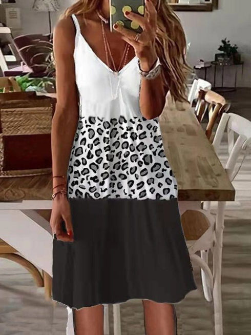 womens-dresses-sling-v-neck-leopard-panel-sleeveless-dress