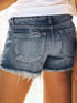 Stylish High Waist Distressed Denim Shorts