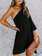 loose-sloping-shoulder-solid-mini-dress