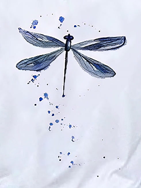 women-dragonfly-printed-v-neck-long-sleeve-t-shirts