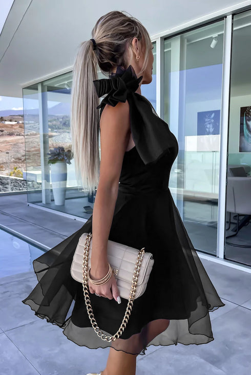 women-s-dresses-solid-color-round-neck-pleated-loose-casual-midi-dress