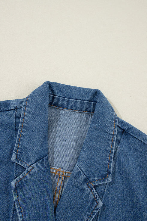 vintage-ripped-raw-hem-flap-pockets-long-sleeve-denim-jacket
