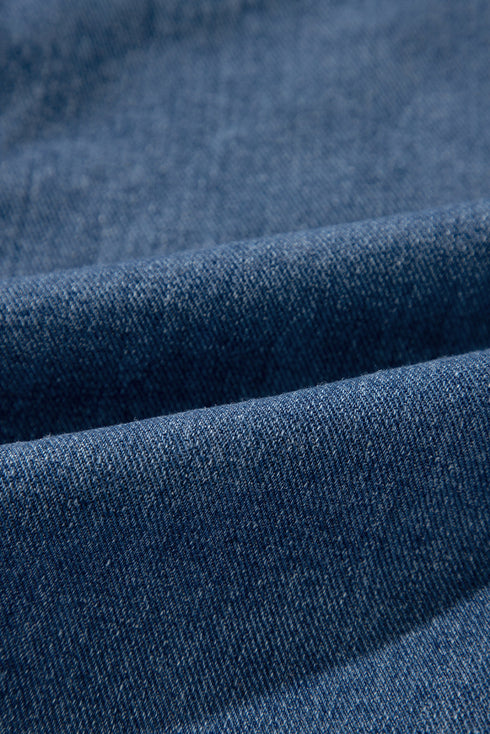 vintage-ripped-raw-hem-flap-pockets-long-sleeve-denim-jacket