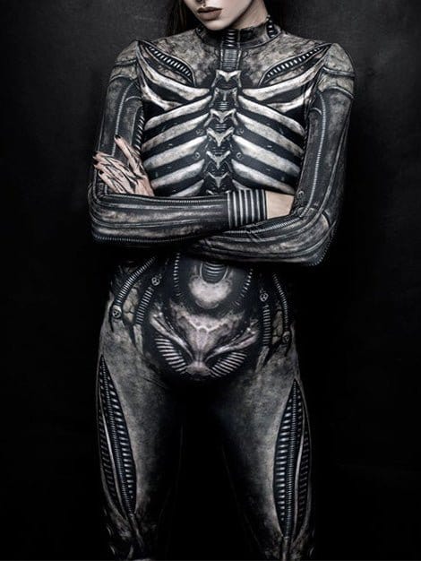 womens-jumpsuits-human-skeleton-print-long-sleeve-slim-fit-jumpsuit