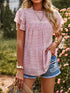 women-s-blouses-polka-dot-printed-ruffled-sleeve-chiffon-round-neck-blouse