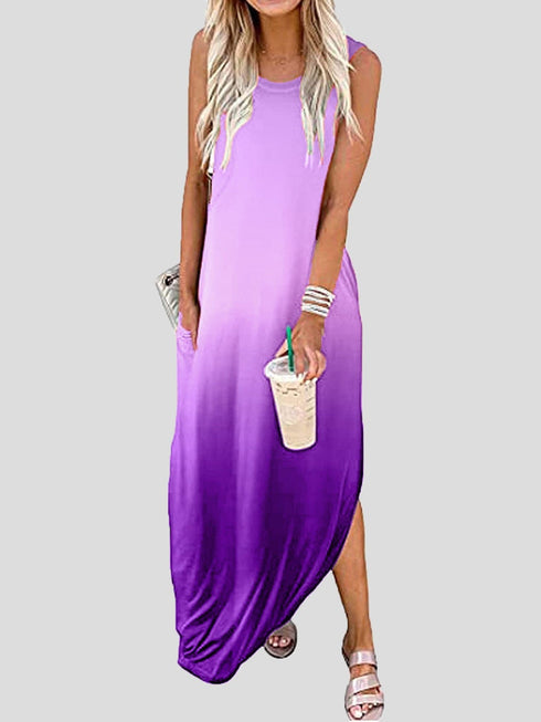 womens-dresses-crew-neck-sleeveless-gradient-print-pocket-dress
