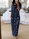 star-and-moon-print-short-sleeve-maxi-dress