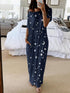 star-and-moon-print-short-sleeve-maxi-dress