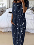 star-and-moon-print-short-sleeve-maxi-dress