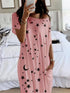 star-and-moon-print-short-sleeve-maxi-dress