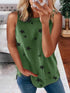 star-print-sleeveless-pullover-racer-top