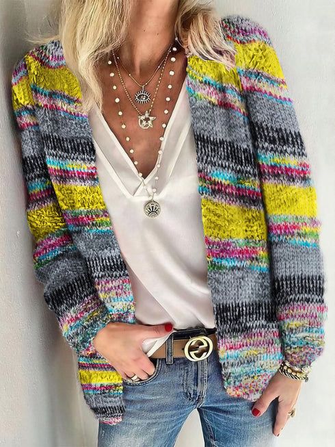 womens-cardigans-printed-multicolor-striped-commuter-slim-cardigan-1