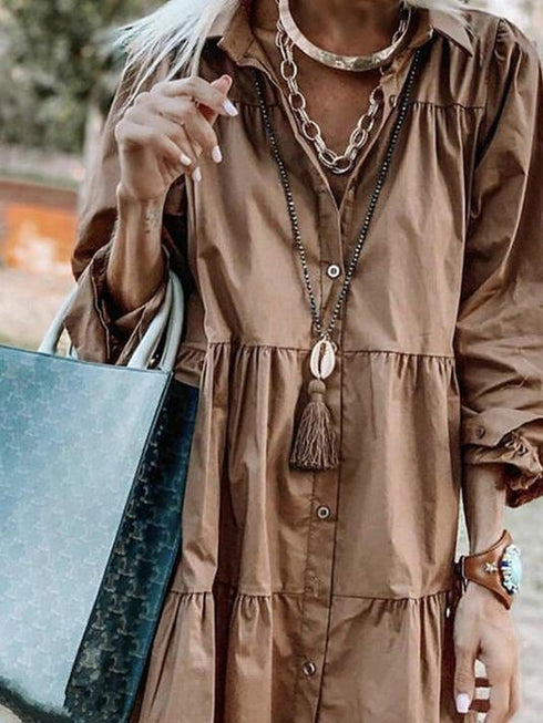 shirt-collar-long-sleeve-button-mini-dress