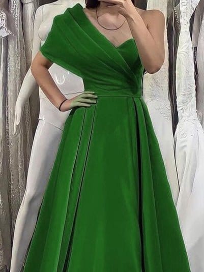 womens-dresses-solid-one-shoulder-slim-fit-swing-dress