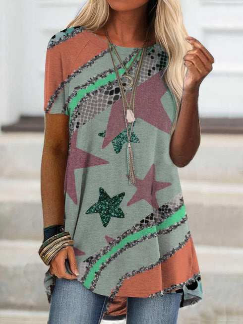 fashion-short-sleeve-printed-round-neck-t-shirt