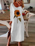womens-dresses-sunflower-print-slit-long-sleeve-dress