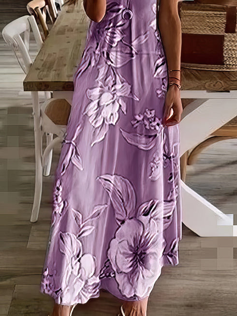holiday-dress-with-sling-print-maxi-dress