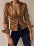womens-blouses-v-neck-button-long-sleeve-pu-leather-blouse