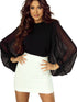 women-s-blouses-loose-elegant-round-neck-mid-sleeved-chiffon-blouse