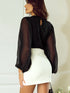women-s-blouses-loose-elegant-round-neck-mid-sleeved-chiffon-blouse