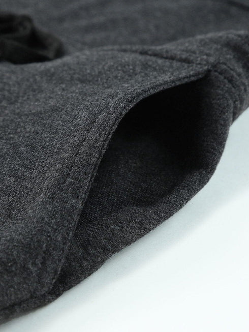 Vintage Gray Washed Drawstring Short Dungarees