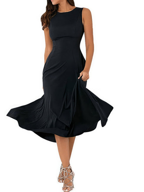 sleeveless-round-neck-womens-large-swing-dress