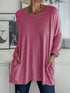 womens-t-shirts-loose-solid-round-neck-pocket-long-sleeve-t-shirt