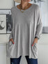 womens-t-shirts-loose-solid-round-neck-pocket-long-sleeve-t-shirt