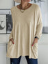 womens-t-shirts-loose-solid-round-neck-pocket-long-sleeve-t-shirt