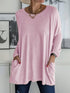 womens-t-shirts-loose-solid-round-neck-pocket-long-sleeve-t-shirt