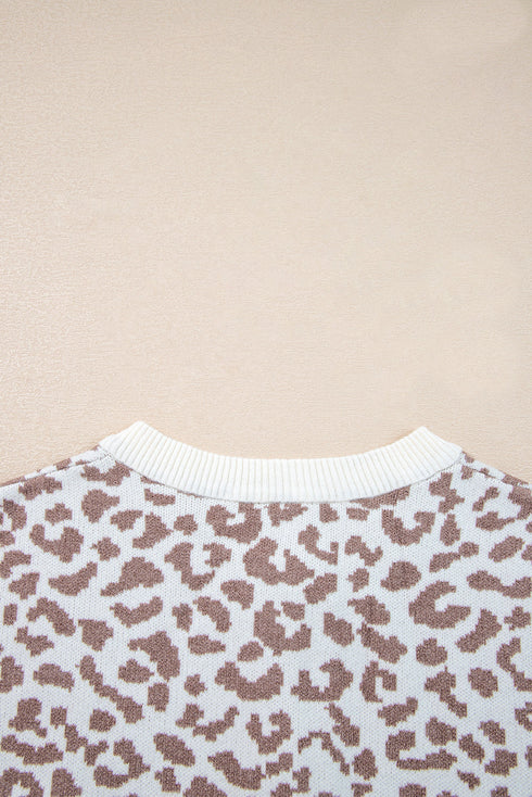 womens leopard cardigan