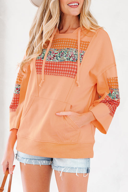 hooded long sleeve top