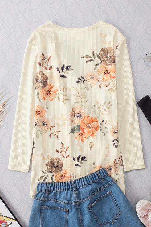 printed-lightweight-and-batwing-sleeve-medium-length-cardigan